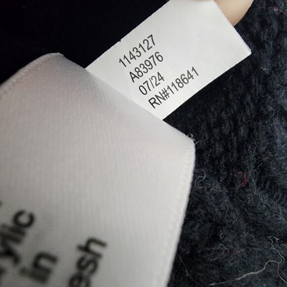 Lane Bryant Sweater Womens 22/24 Black Blue Red Fair Isle Jacquard Knit Crewneck - Picture 11 of 11